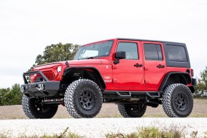 Jeep Wrangler Grille - Rough Country - Angry Eyes - Matte Black - '07-'10